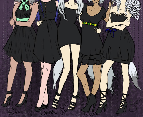 Black Anime Dress