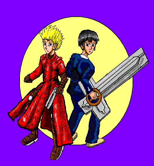 Vash and Wolfwood