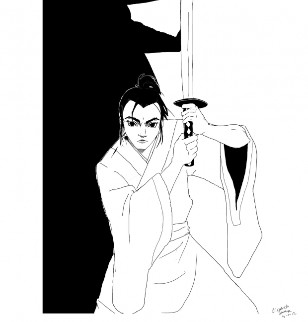 Samurai Jack bw