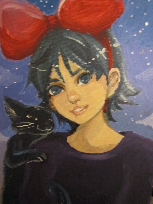 Kiki in paint