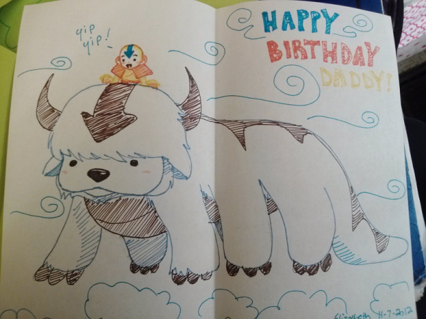 Aang and Appa for mi Pappa