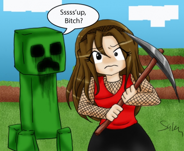 Salem plays minecraft