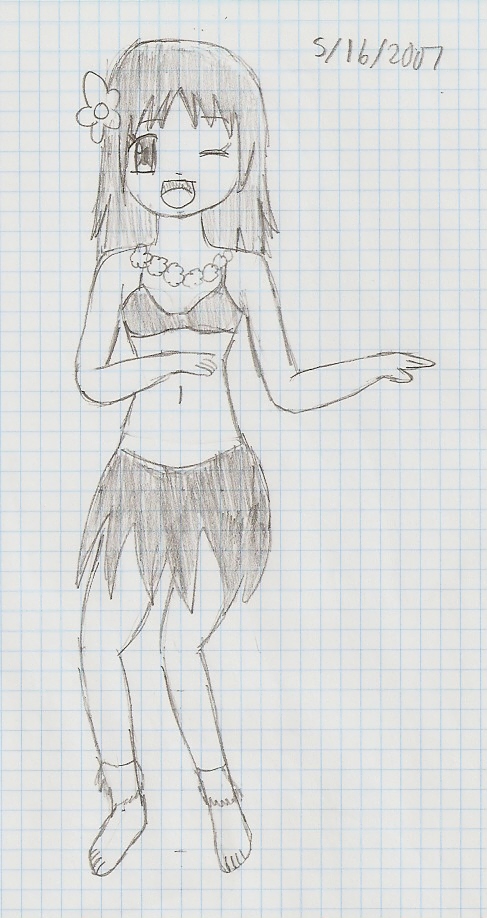 Osaka Doing The Hula