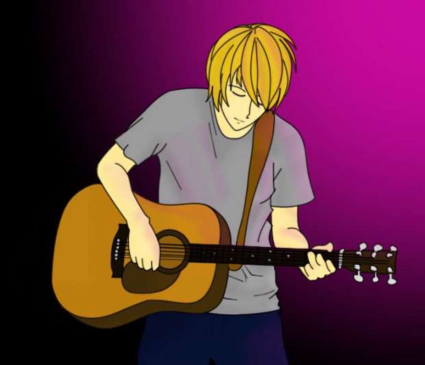 Anime Guy Guitarist