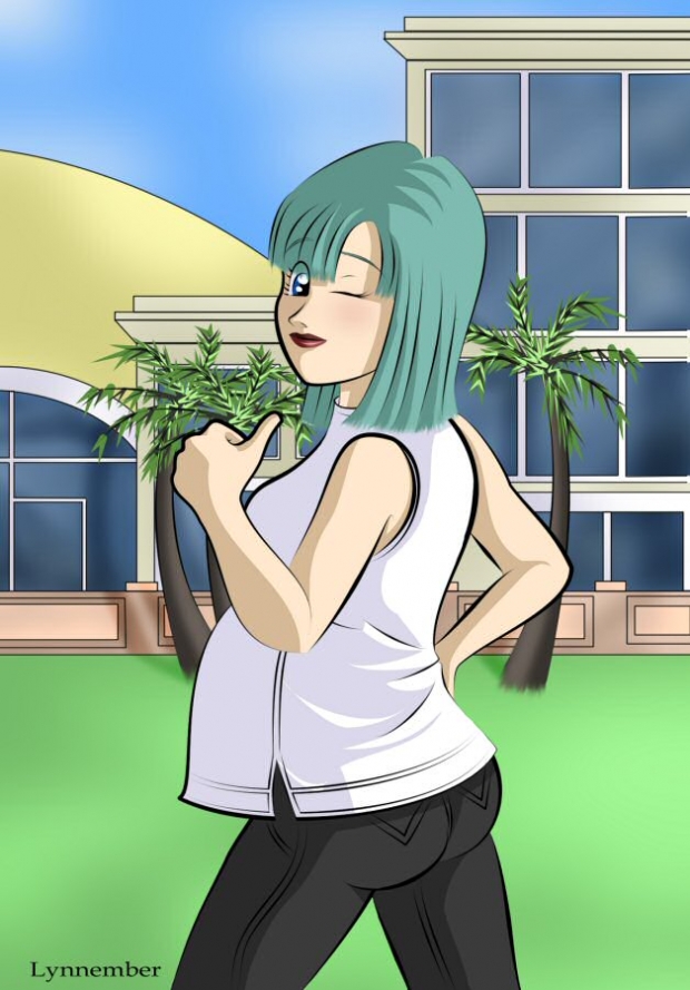 Pregnant Bulma This was drawn for my B V 3 year fic'A Saiyan For All