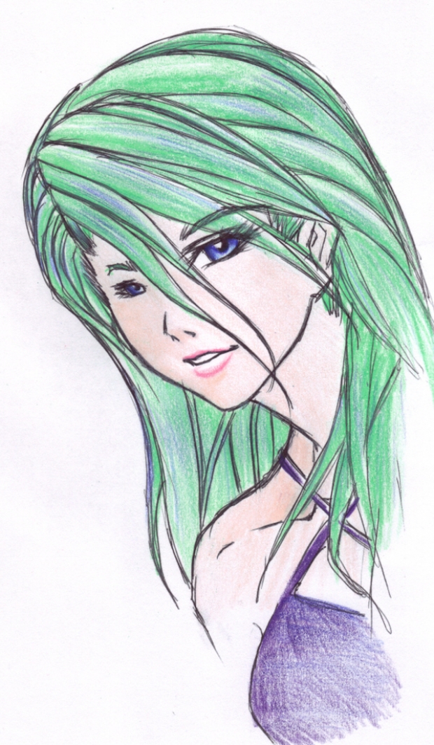 Green hair?