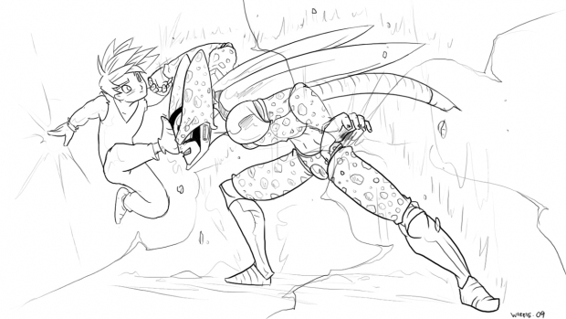 gohan vs cell