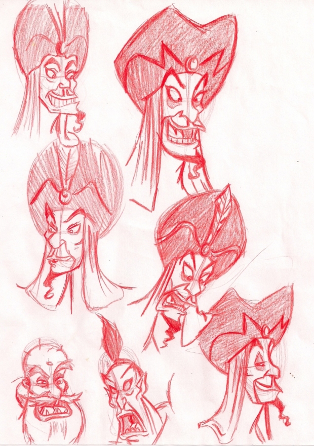 Jafar Sketch in Red