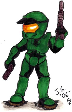 Chibi Master Chief!!
