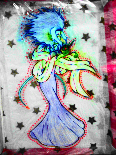 a nymph on my scrapbook