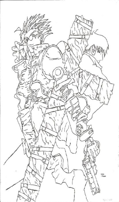 Vash And Wolfwood Gun Duo!! ^^