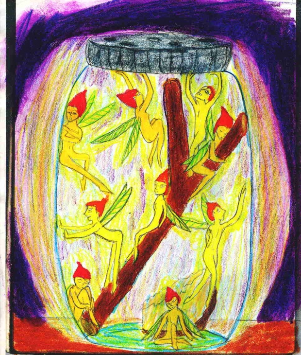 Fireflies colored
