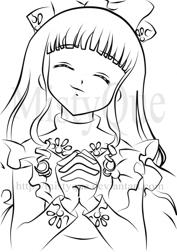 Card Captor Sakura - Tomoyo Lineart