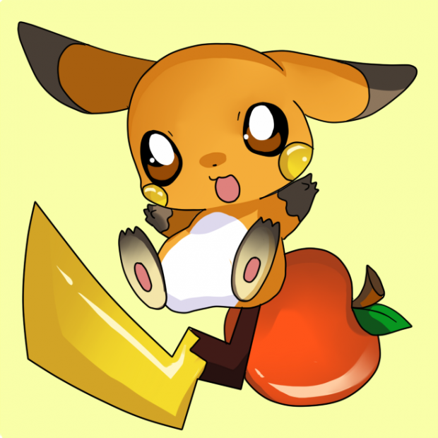 Raichu Colored Pikachu