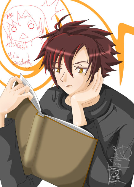 Omg! He's Reading!