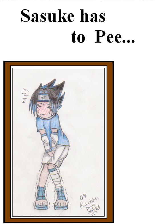 This is the second picture done on Sasuke having to pee so go check out the