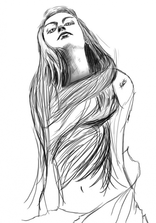 Fire spirit sketch