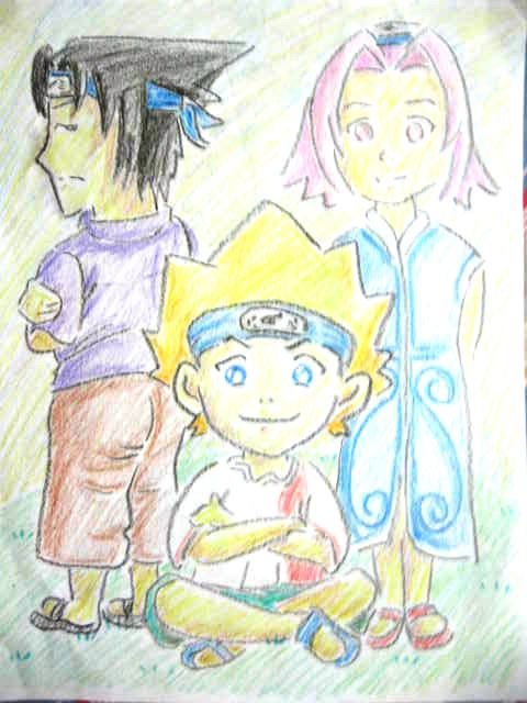Naruto, Sakura, Sasuke