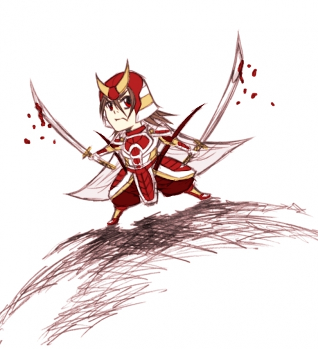 Samurai Red chibi