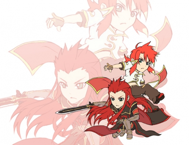 Luke and Asch chibi