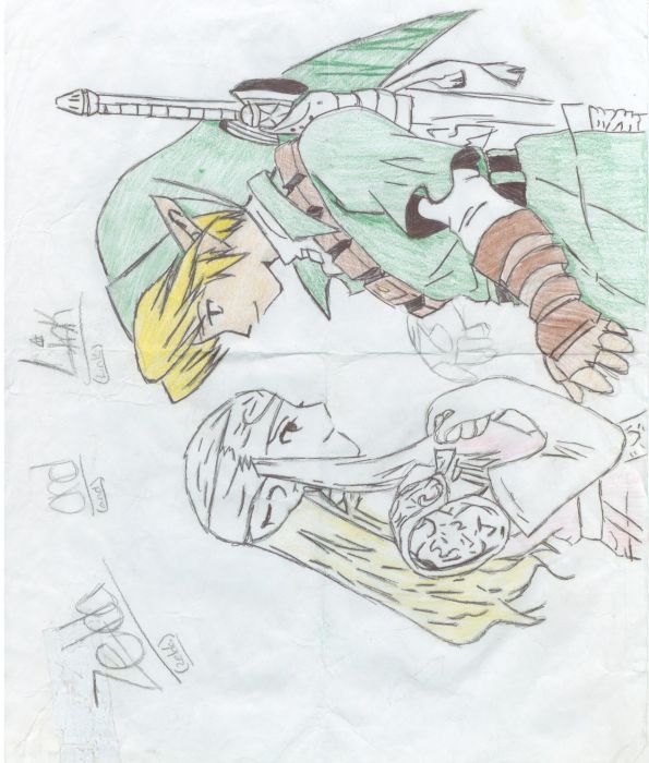 Link And Zelda In A Moment