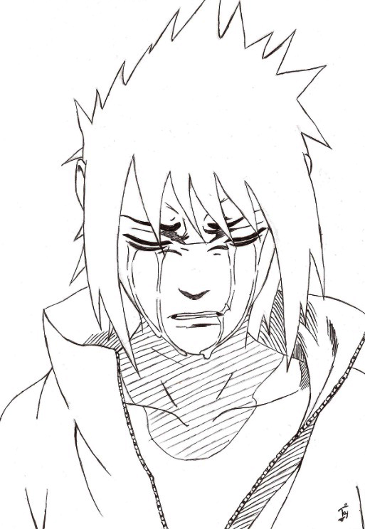 Crying Sasuke