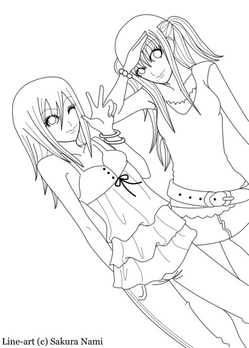 Art-trade: Jigoku Sakura --line-art
