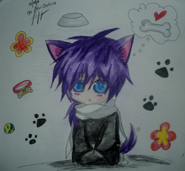chibi kawaii inu saito-san...>_<