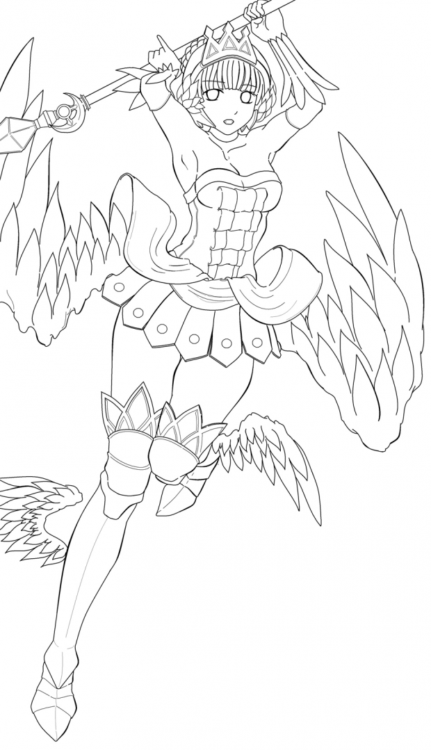 Gwen chan lineart