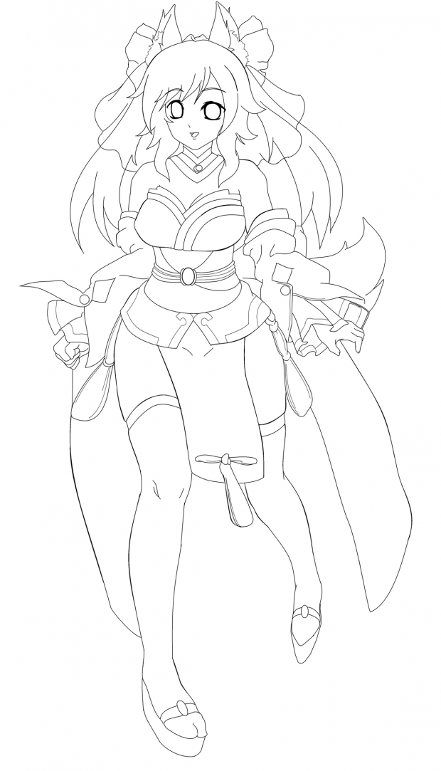 Caster lineart finish