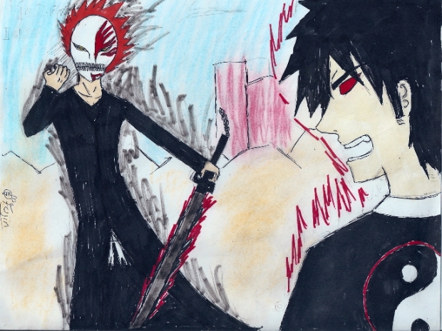 Hollow Ichigo VS. Onime no Kyo