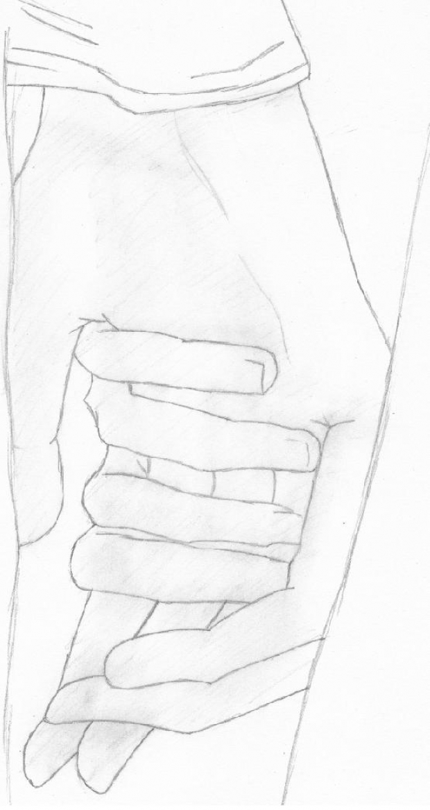 holding hands