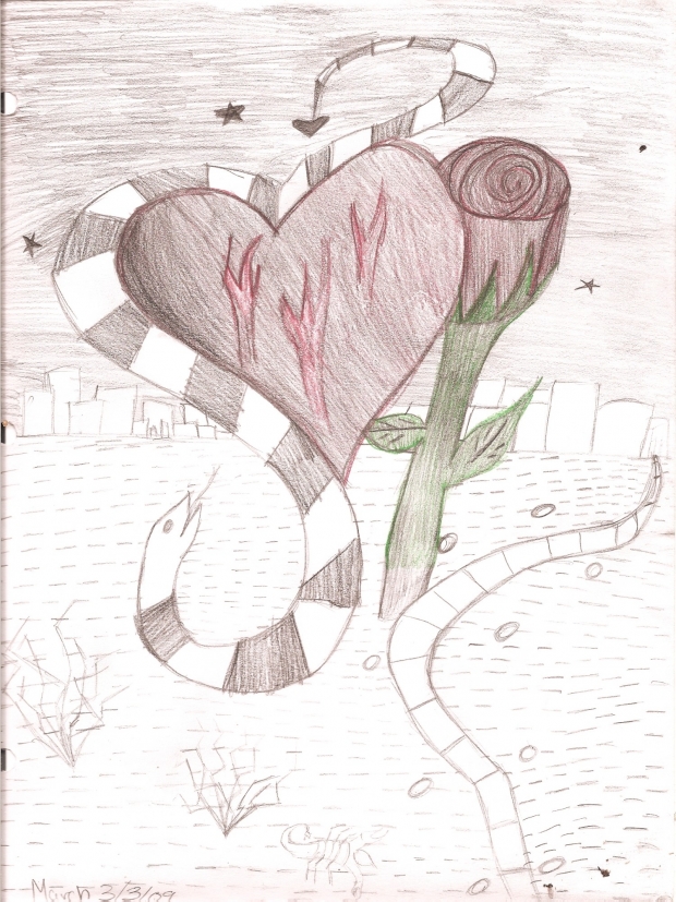 heart in abstract