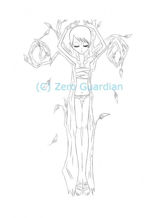 Tree Spirit Lineart