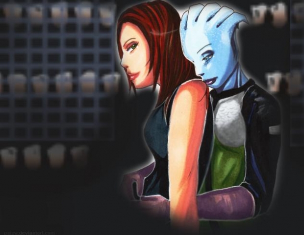FemShep and Liara