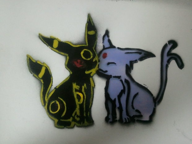 Umbreon and Espeon