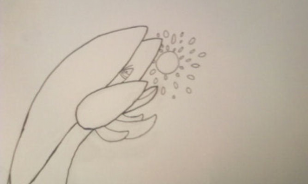 Tropius Hyper Beam outline
