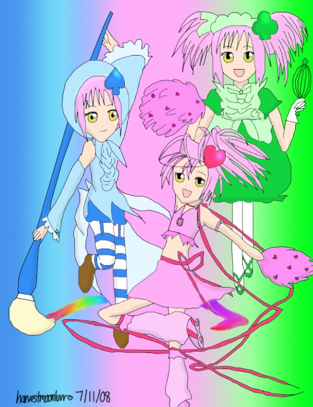 Amulet Heart, Spade, and Clover by harvestmoonluvr