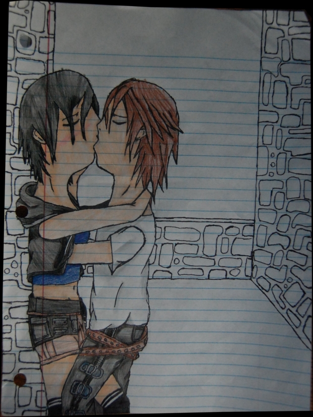 Kissing-Yuffie X Leon