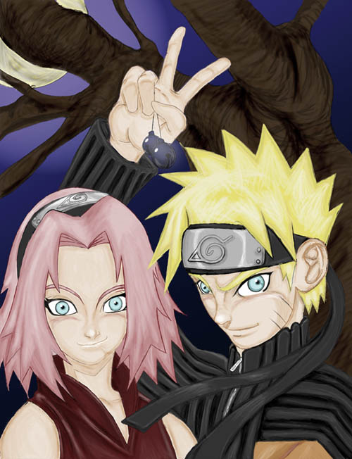 naruto and sakura got bells colored
