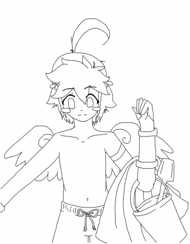 Piiiit~ at the Beaaaach~ :D (Line Art)