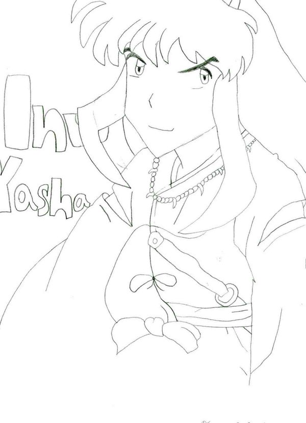 InuYasha-My First Official Fan Art!!!