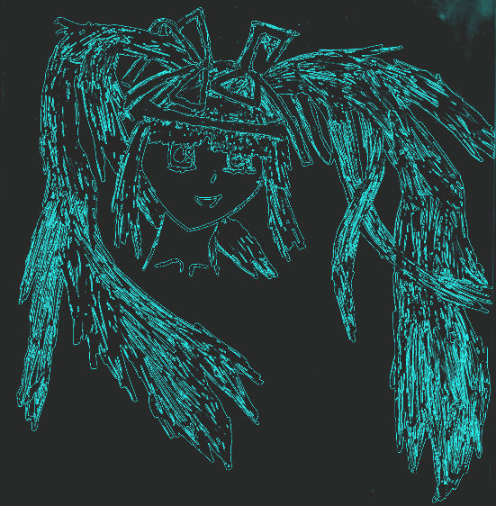 blue girl