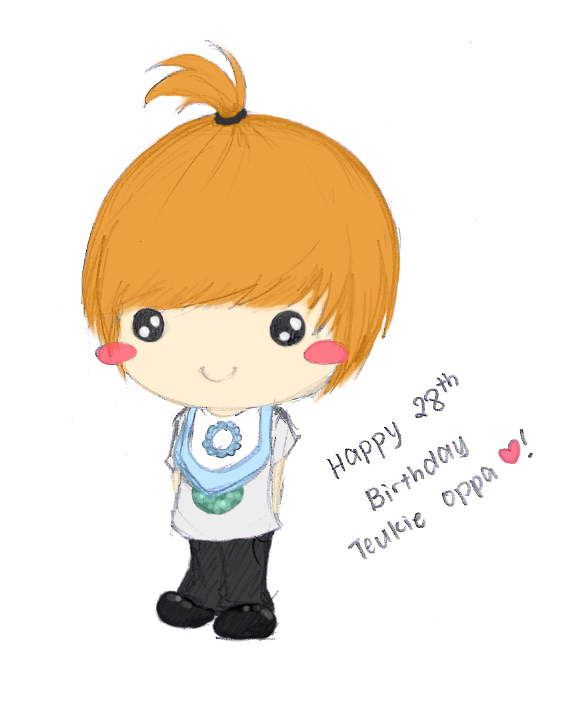 HBD Teukie Oppa _coloured