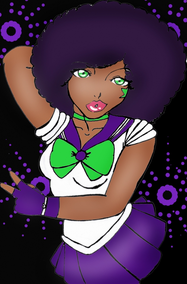 Afro in a sailor suit