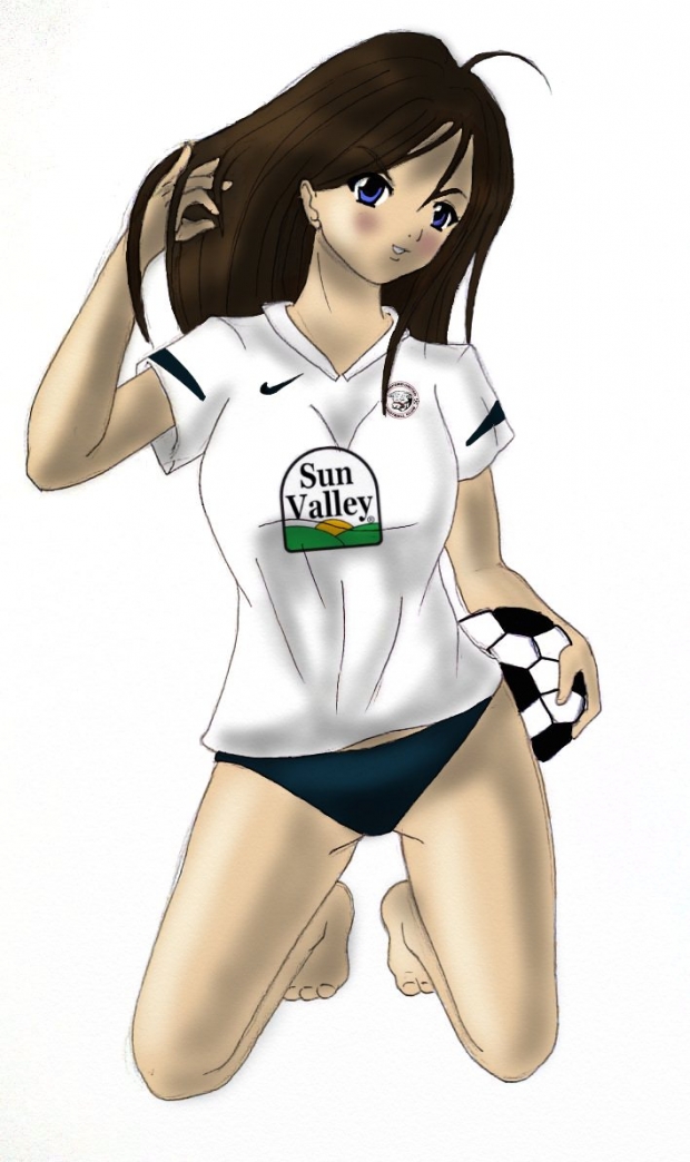 footie fan girl