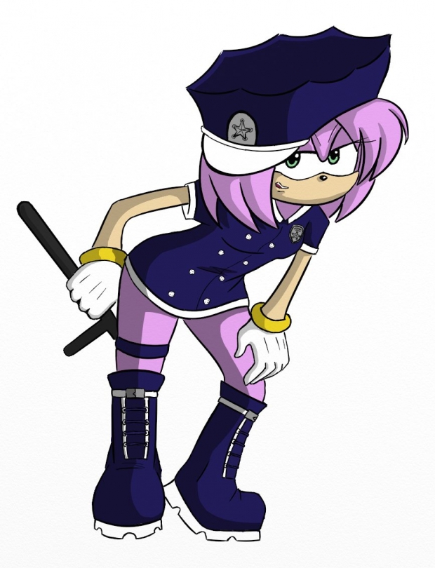 Amy Rose strike a pose