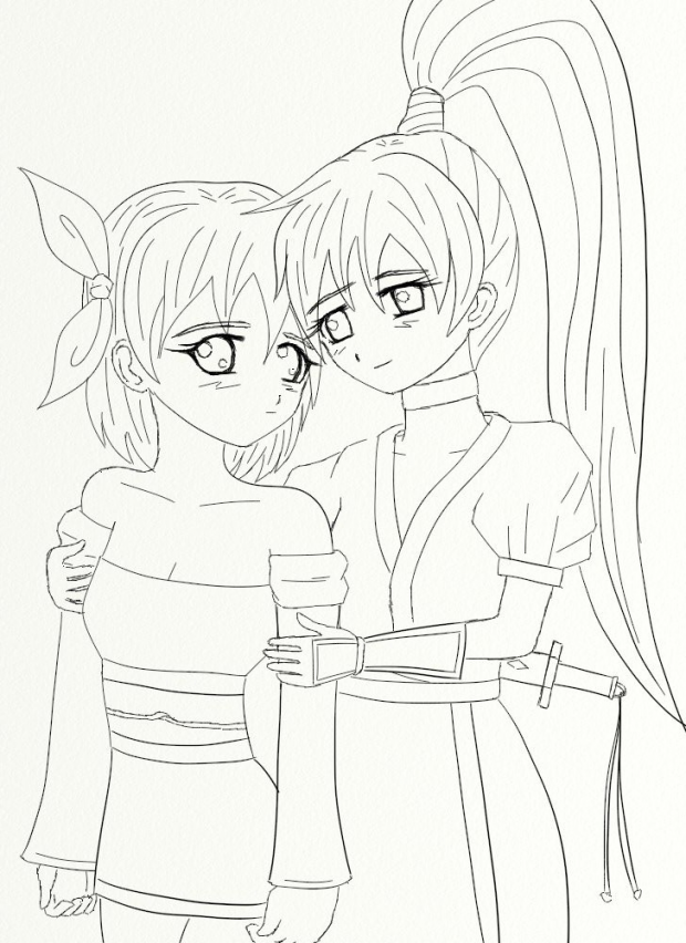 My big sister (lineart)