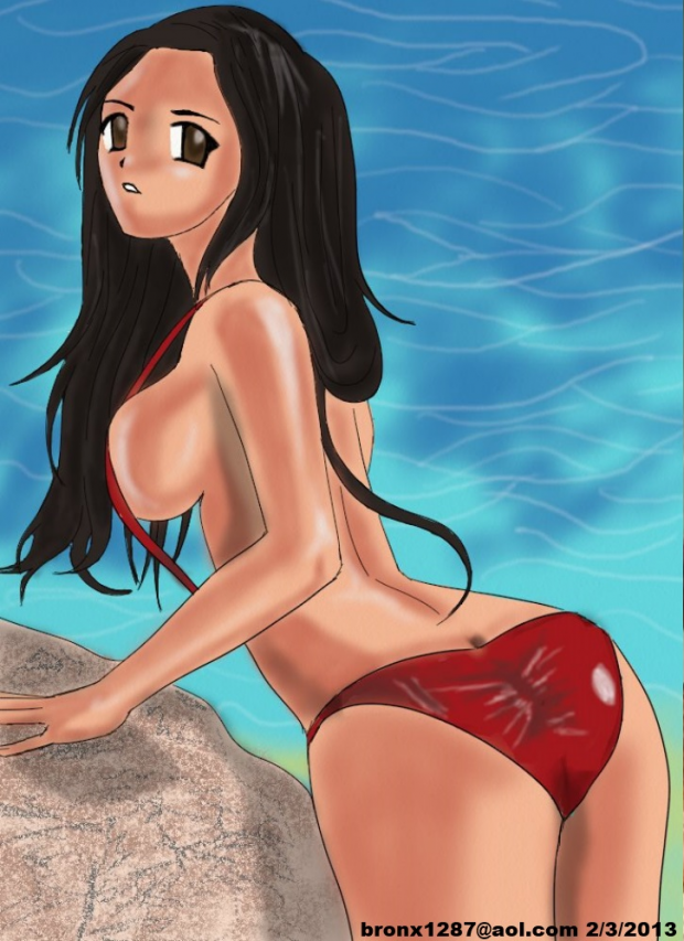 red bikini