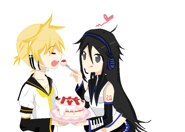 "Say Ahh Len-kun!!"